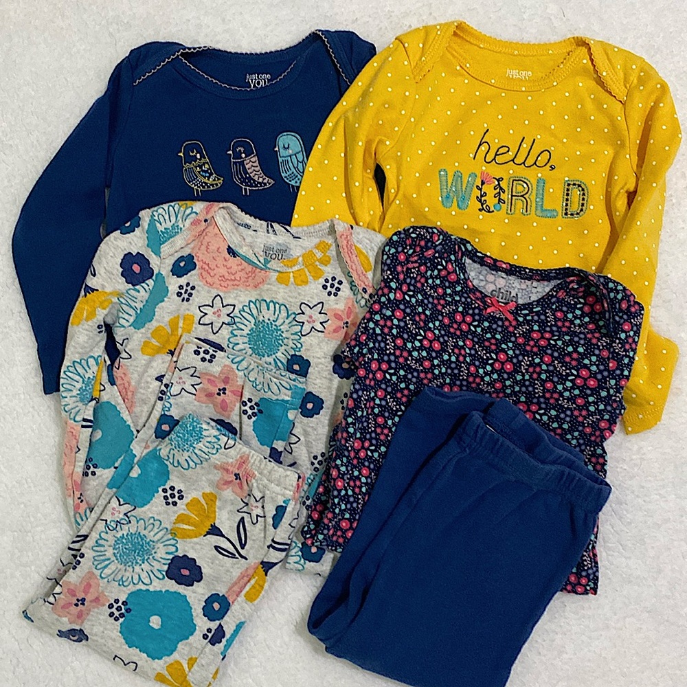 Girls 18 M onesies and pants, like new